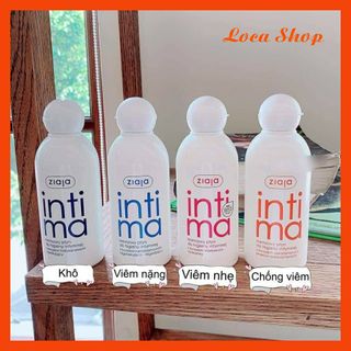 Dung dịch vệ sinh nữ Intima Ziaja 200ml xanh nhạt trị viêm