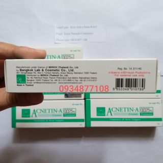 Acnetin A 0.025% kem đẩy mụn ẩn Retin A Thái mới tretinoin 0.025