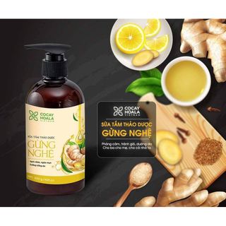 Sữa tắm chống cảm thảo dược Gừng - Nghệ cocayhoala