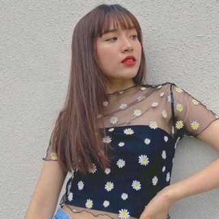Áo lưới hoa kèm lót trong