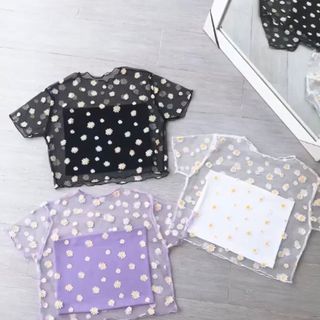 Áo lưới hoa kèm lót trong