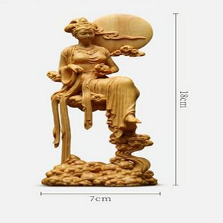 Tượng hằng nga tiên nữ , cô gái ngồi dưới trăng