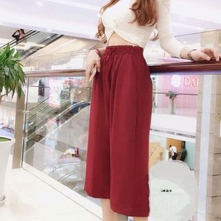 Quần Lững Nữ Vải Đủi Ống Rộng Thời Trang Mới Qđl 04