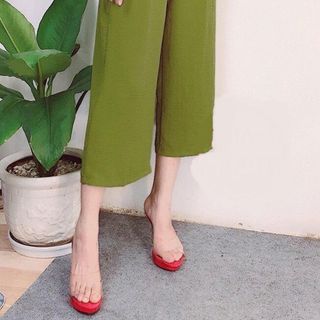 Quần Lững Nữ Vải Đủi Ống Rộng Thời Trang Mới Qđl 04