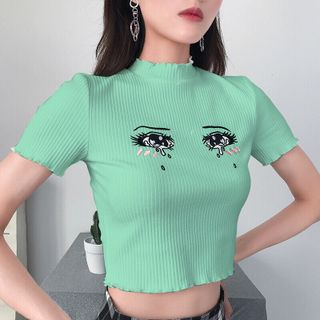 Áo thun gân dày mịn y hình