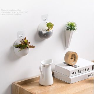 Chậu cây treo tường trang trí bằng nhựa (mẫu dài)