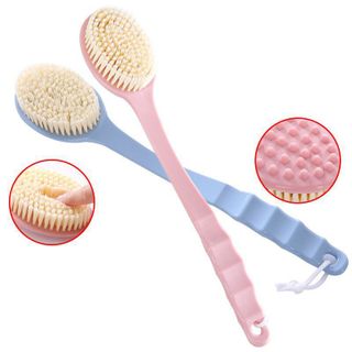 Combo 2 Bàn Chải Tắm Cọ Lưng Cán Dài Có Đầu Massage