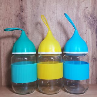 Bình Đựng Nước Thủy Tinh 350ml Tiện Lợi