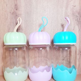 Bình Đựng Nước Thủy Tinh 350ml Tiện Lợi