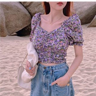 Áo voan lụa hoa
