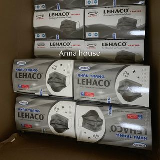 Khẩu trang lehaco xám hộp 50c