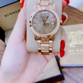 Đồng hồ nữ BURRBERI THE LADIES CITY ENGRAVED WATCH #BU9146