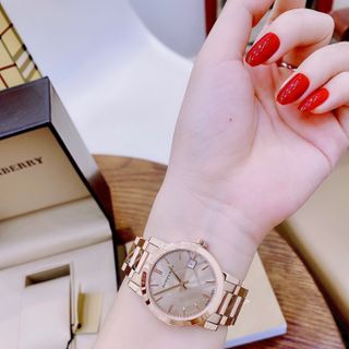 Đồng hồ nữ BURRBERI THE LADIES CITY ENGRAVED WATCH #BU9146