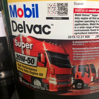 Nhớt động cơ Mobil Delvac Supper 20W50. 20L. Dầu nhớt số 1 thế giới