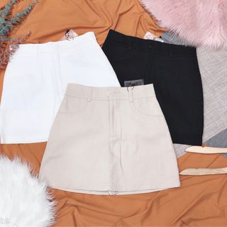 Chân váy kaki mềm co giãn