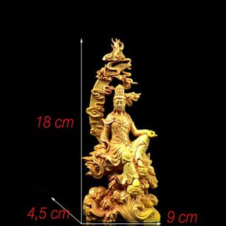 TƯỢNG THUỶ NGUYỆT QUAN ÂM BẰNG GỖ HOÀNG DƯƠNG