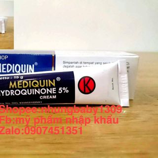 Kem Mediquin 5% Hydroquinone 5% (15gr) trị nám sâu,nặng