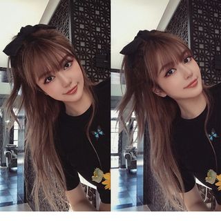 Kẹp Tóc Nơ Bản To Màu Đen Siêu Dễ Thương
