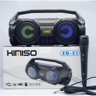 Loa Bluetooth Kamiso S1 kèm mich hát có lỗ usb và thẻ nhớ