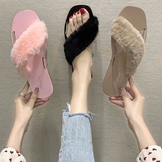Dép lông quai chéo đế cực bền