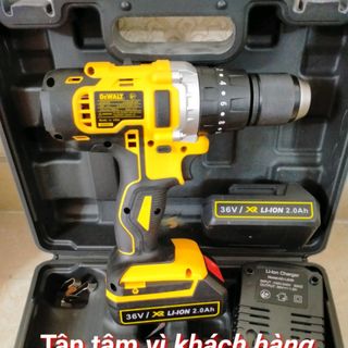 Máy khoan pin DeWALT 36V - LÕI ĐỒNG CÓ BÚA - KHOAN BÊ TÔNG - Pin Chuẩn 5 cell - 5000mAh