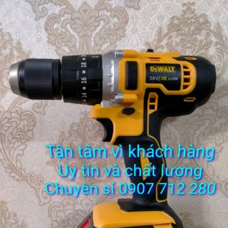 Máy khoan pin DeWALT 36V - LÕI ĐỒNG CÓ BÚA - KHOAN BÊ TÔNG - Pin Chuẩn 5 cell - 5000mAh