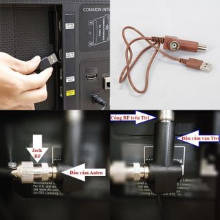 Dây cấp nguồn 5V cho Anten có mạch khuếch đại DVB-T2( màu nâu)