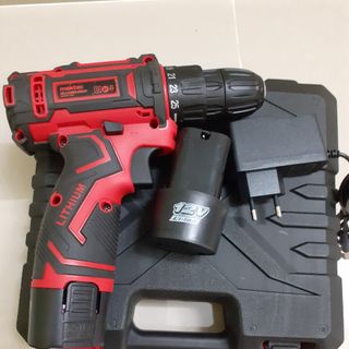 Máy khoan pin đa năng Maktec 12V - Khoan 2 cấp tốc độ, kèm 2 pin