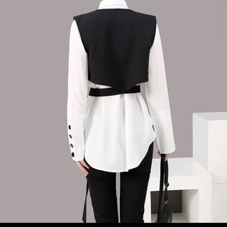 Áo vest sơ mi nữ cách điệu