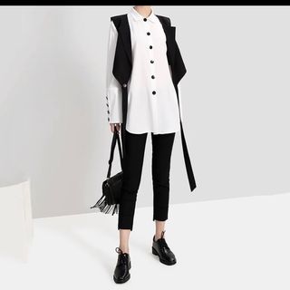 Áo vest sơ mi nữ cách điệu