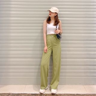 Quần tây suông ống rộng