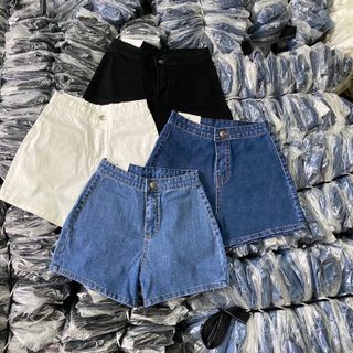 Quần short lưng siêu cao co giãn