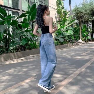 Jean dài suông siêu hack dáng
