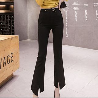 Quần nữ thời trang thiết kế lưng cao ken dáng, ống loe phong cách NV0266