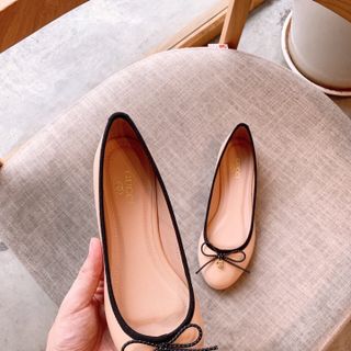 Giày búp bê viền nơ chuồn chuồn siêu dễ thương