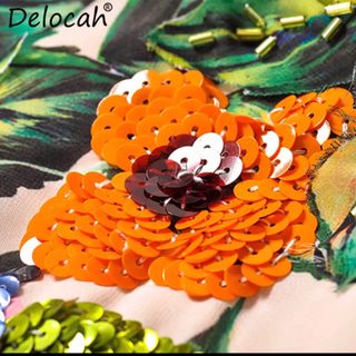Đầm maxi tay dài hoạ tiết