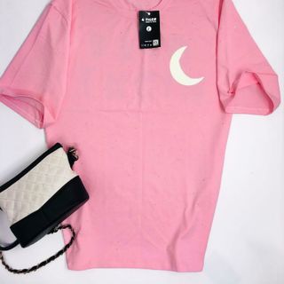 Áo thun form rộng siêu cute (màu hồng baby)
