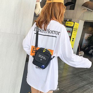 Túi đeo chéo vuông nhỏ vải bố phong cách Hàn quốc