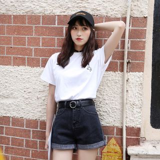 QUẦN SHORT JEANS CẠP CAO #KG_KÈM_BELT