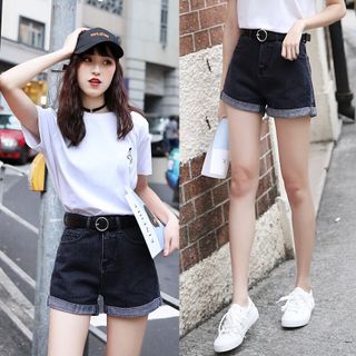 QUẦN SHORT JEANS CẠP CAO #KG_KÈM_BELT
