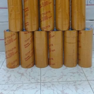 Băng keo đục Nghệ dán Thùng 100Ya