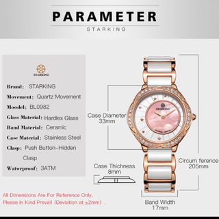 Đồng hồ nữ mặt hoa Starking