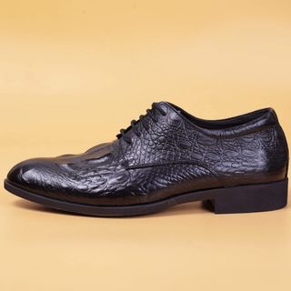 [DA THẬT] GIÀY DA NAM CAO CẤP NHẤT TẠI MANZO STORE - GIÀY DA BÒ DẬP VÂN CÁ SẤU CỰC CHẤT - BẢO HÀNH 12 THÁNG.
