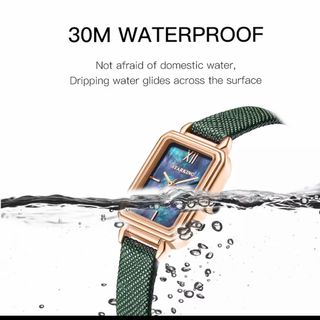 Đồng hồ dây da xanh nữ STARKING