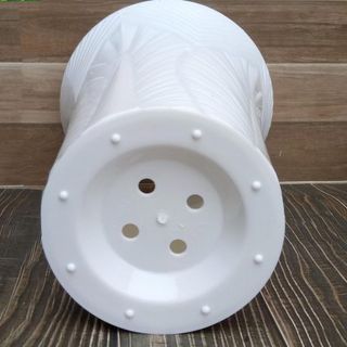 Chậu Hoa Văn Chiếc Lá Giả Sứ (38x35x25cm)