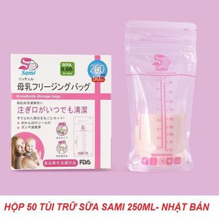 TÚI TRỮ SỮAFREESHIPHộp 50 túi trữ sữa SAMI 250ml