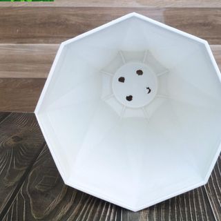 Chậu Bát Giác Giả Sứ - Trồng Cây Cảnh/Cây Ăn Trái - Bền Đẹp, Thiết Kế Trang Nhã (33x40x22cm)