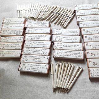 COMBO HỘP VÀ BÚT GỖ GIÁ SỈ - PHÔI CHƯA KHẮC