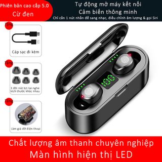 Tai nghe đa năng sạc dự phòng cảm ứng thông minh không dây Bluetooth 5.0 chống nước sạc không dây trước giờ chưa từng có công nghệ cao pin trâu sạc nhanh thông minh wireless chống ồn tương thích tất cả điện thoại IOS Android giá sỉ