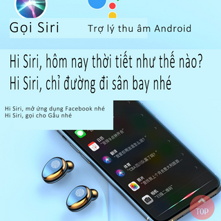 Tai nghe đa năng sạc dự phòng cảm ứng thông minh không dây Bluetooth 5.0 chống nước sạc không dây trước giờ chưa từng có công nghệ cao pin trâu sạc nhanh thông minh wireless chống ồn tương thích tất cả điện thoại IOS Android